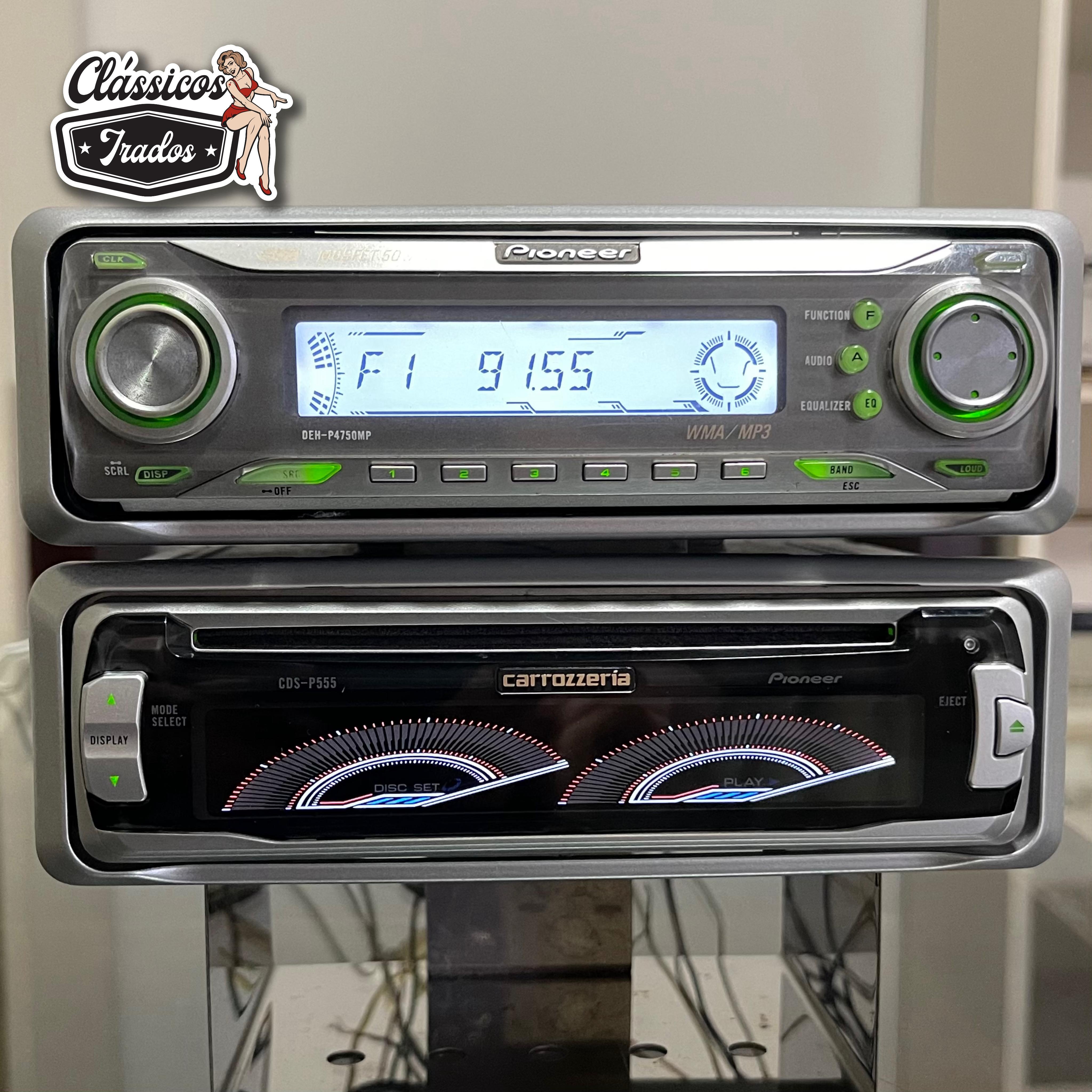 5ª Ação - Conjunto de CDs Pionner Carrozzeria P55 + P4750 MP